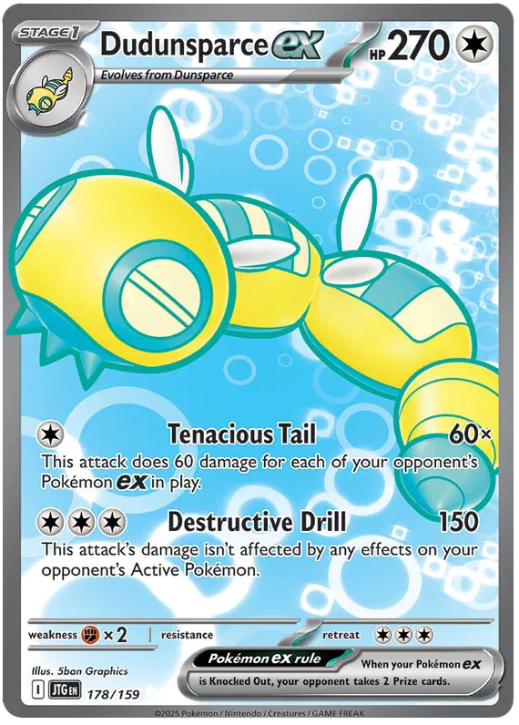 Dudunsparce ex 178/180