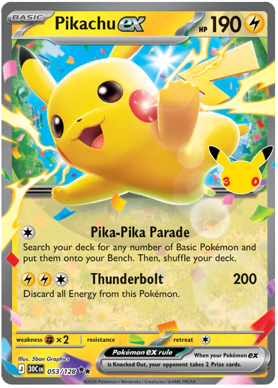 Pikachu ex 53/128