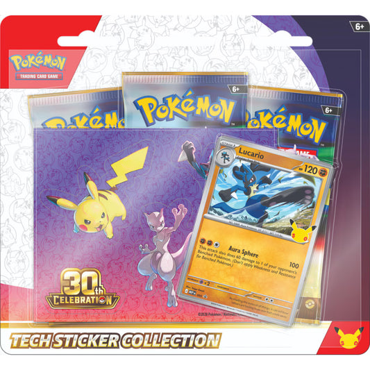 Pokémon TCG 30th Celebration - Tech Sticker Collection (Combo: Two (2) variants)
