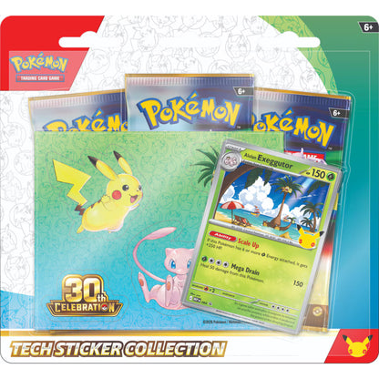 Pokémon TCG 30th Celebration - Tech Sticker Collection (Combo: Two (2) variants)