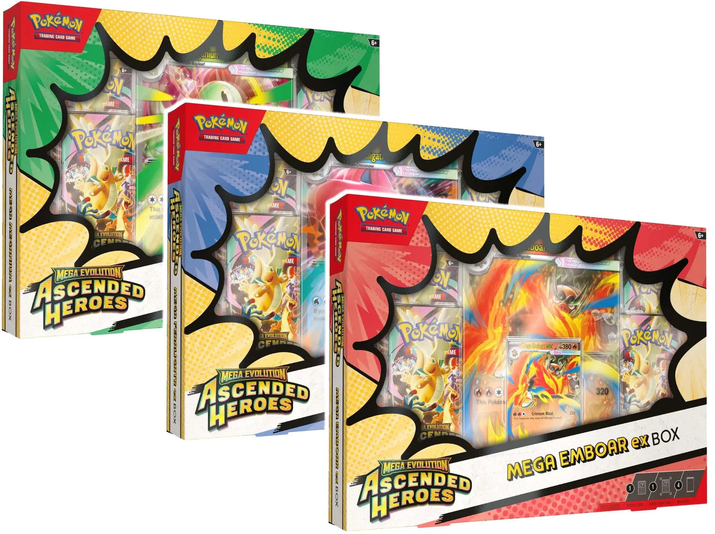 Pokémon TCG: Mega Evolution–Ascended Heroes ex Box (Mega Combo 3 boxes)