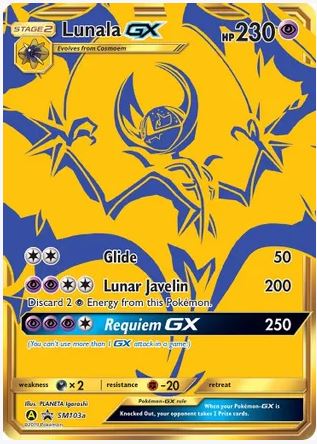 Lunala GX (103a Alternate Alt) 103/248