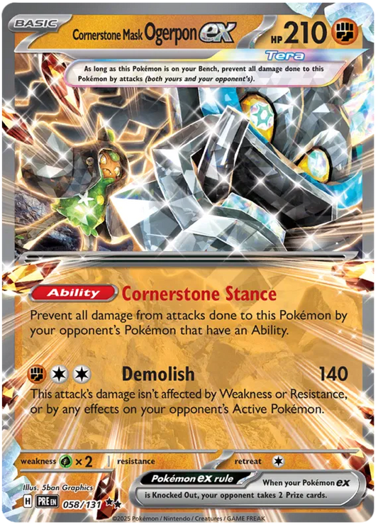 Cornerstone Mask Ogerpon ex 58/131