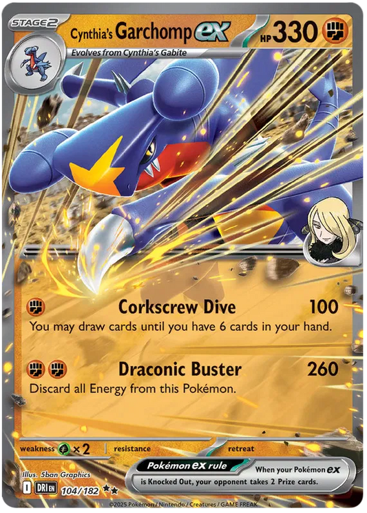 Cynthia's Garchomp ex 104/182