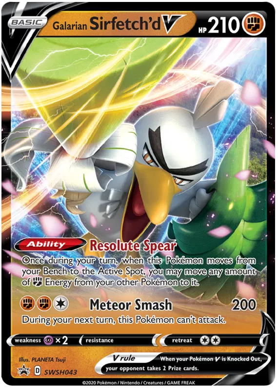 Galarian Sirfetch'd V (Promo SWSH043)
