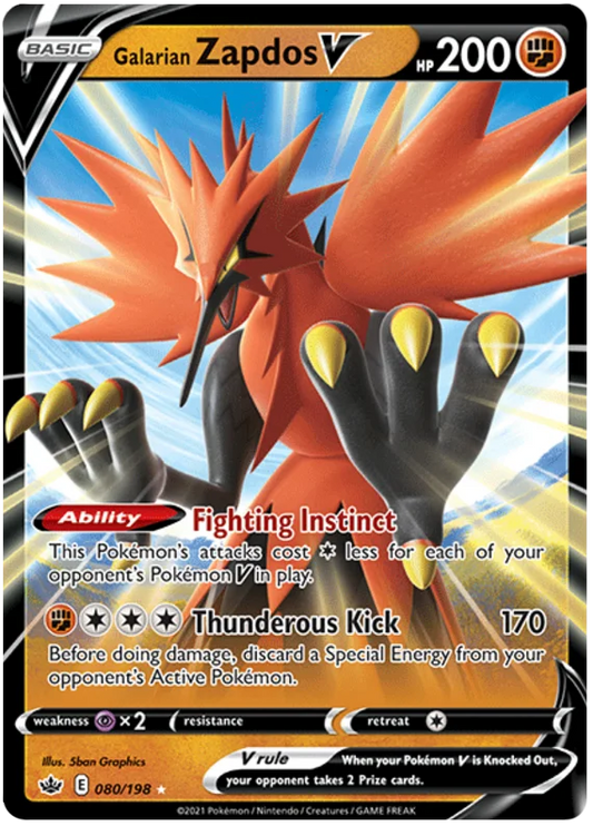 Galarian Zapdos V 80/198