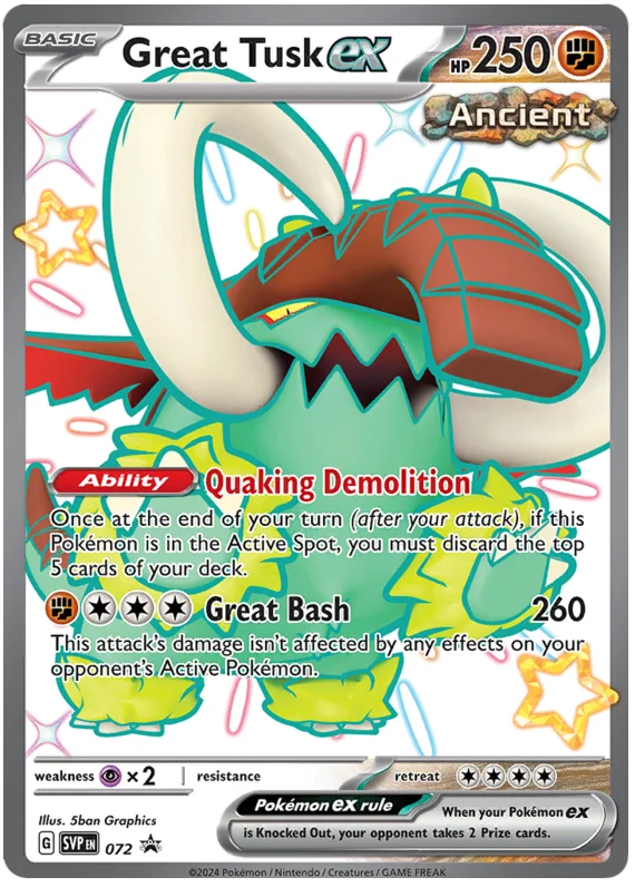 Great Tusk ex (Promo 72)