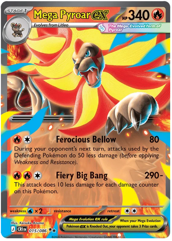 Mega Pyroar ex 15/86