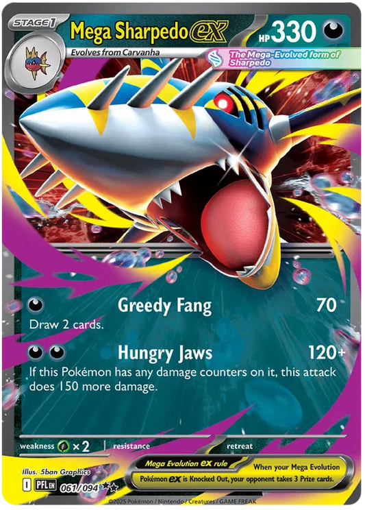 Mega Sharpedo ex 61/94