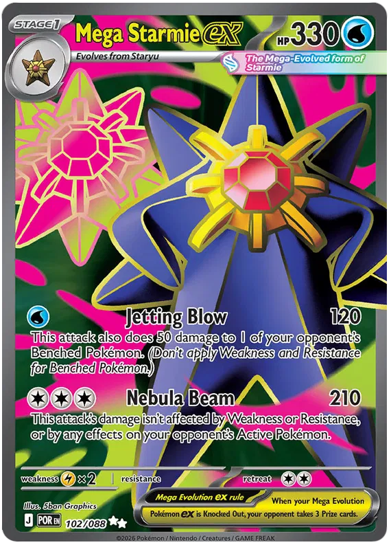 Mega Starmie ex 102/88