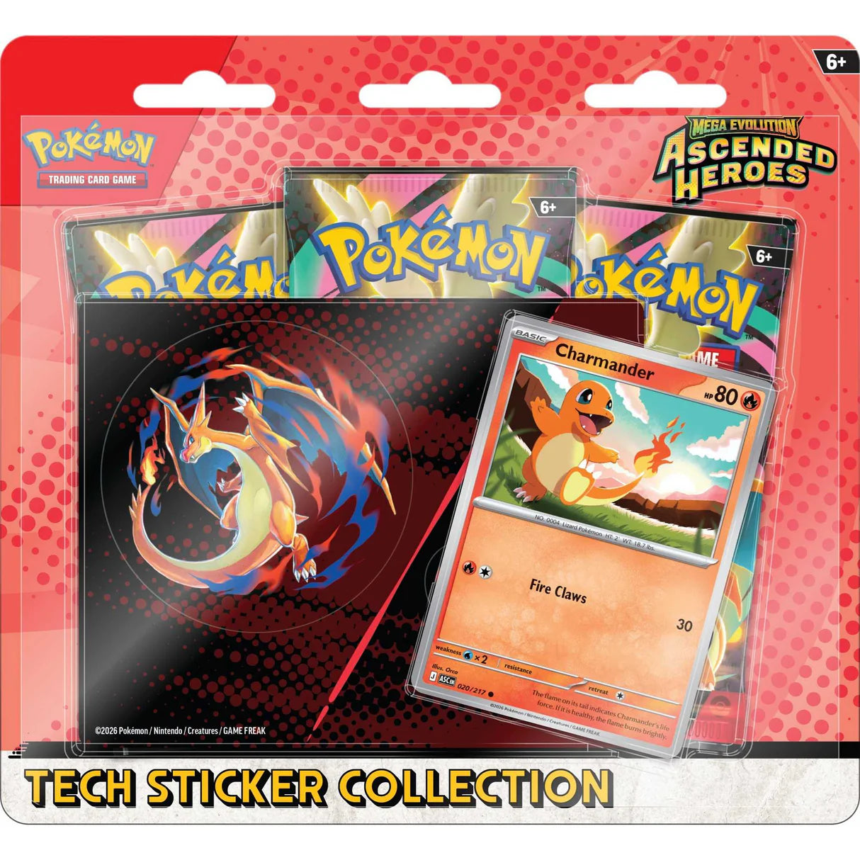 Pokémon TCG: Mega Evolution–Ascended Heroes - Tech Sticker Collection (Charmander)