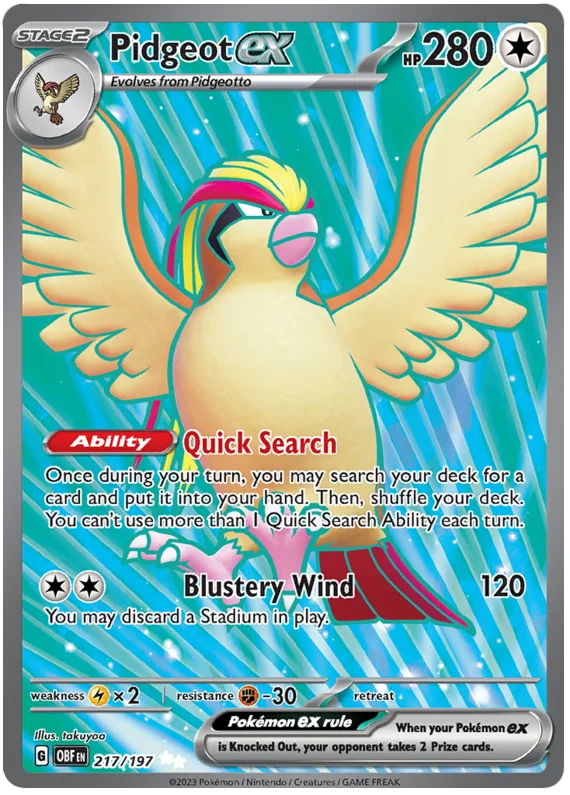 Pidgeot ex 217/197