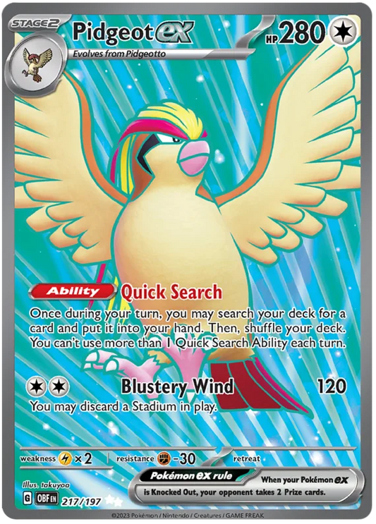 Pidgeot ex 217/197