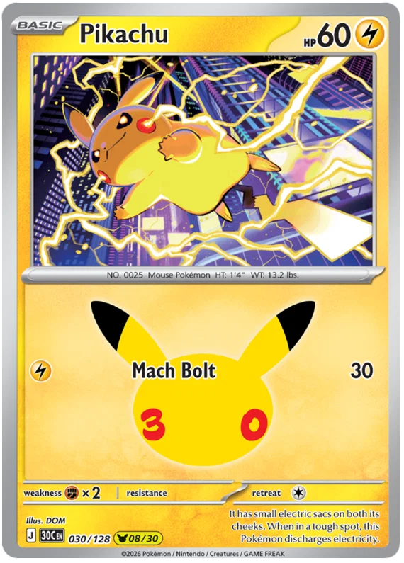 Pikachu 30/128