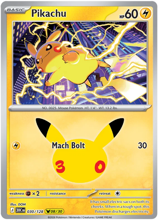 Pikachu 30/128