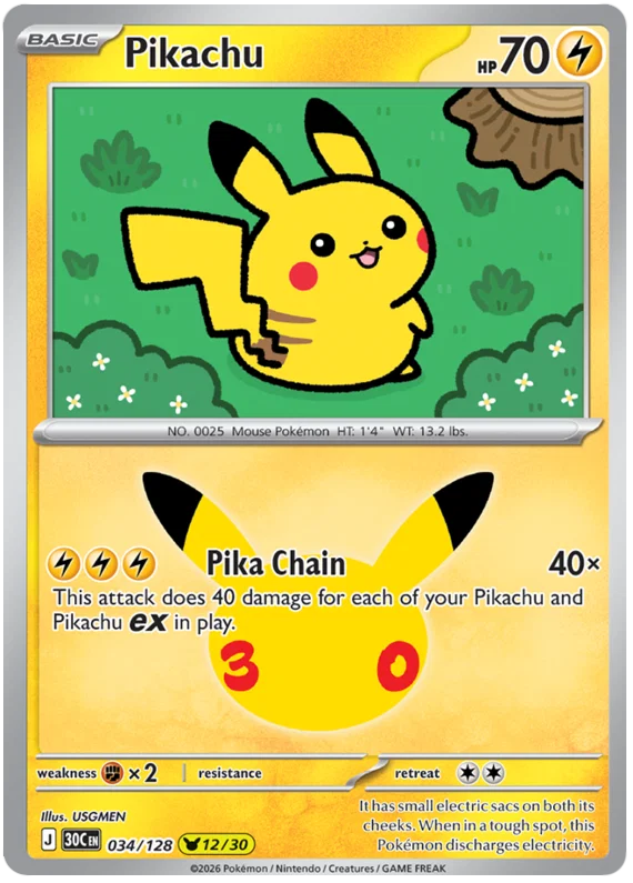 Pikachu 34/128