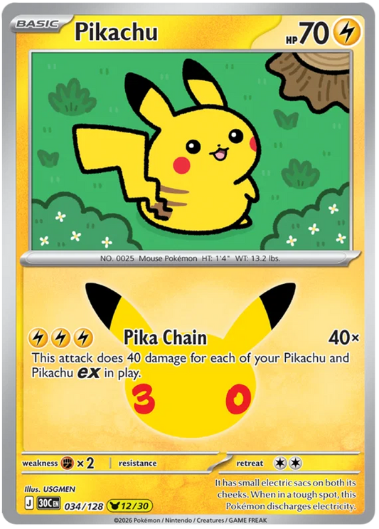 Pikachu 34/128