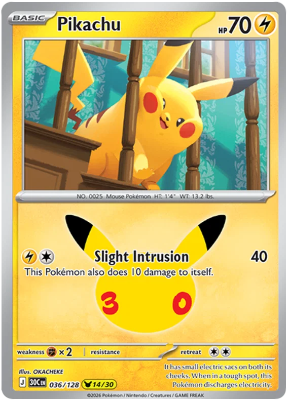 Pikachu 36/128