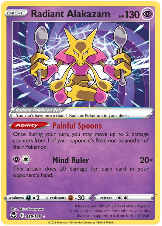 Radiant Alakazam 59/195