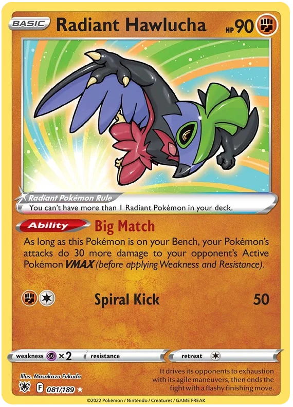 Radiant Hawlucha 81/189