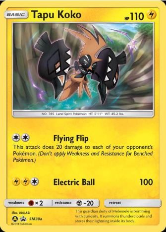 Tapu Koko: Alternate Art (Promo SM30a)