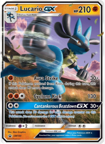 Lucario GX (Promo SM100)