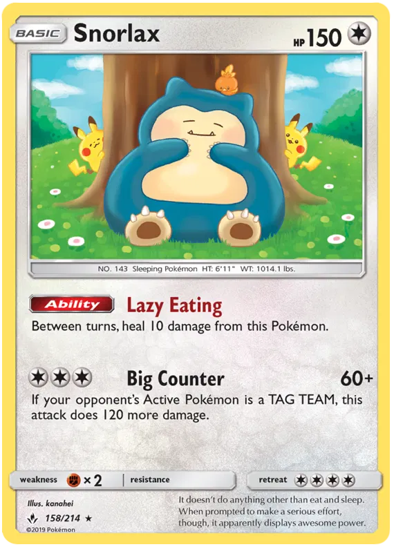 Snorlax (Reverse Holo) 158/214