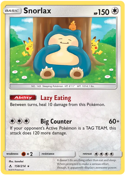 Snorlax (Reverse Holo) 158/214