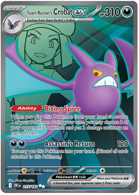 Team Rocket's Crobat ex 217/182