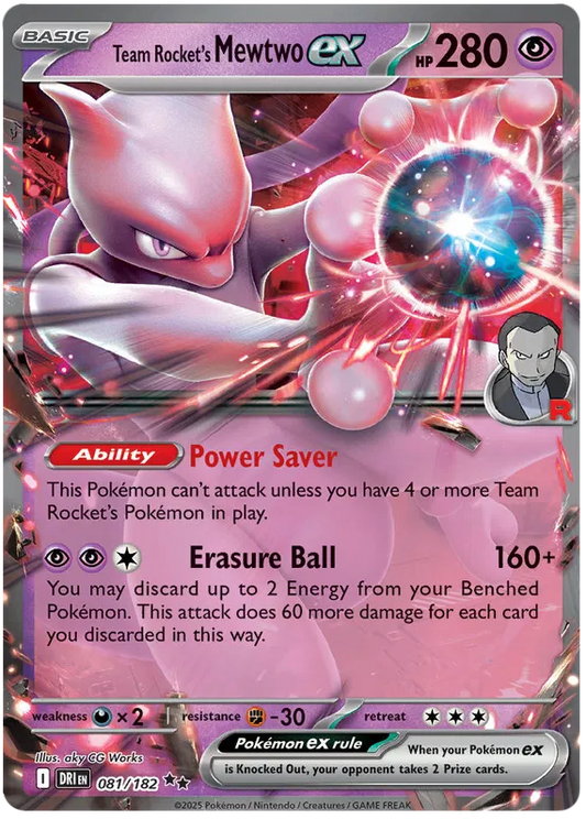 Team Rocket's Mewtwo ex 81/182