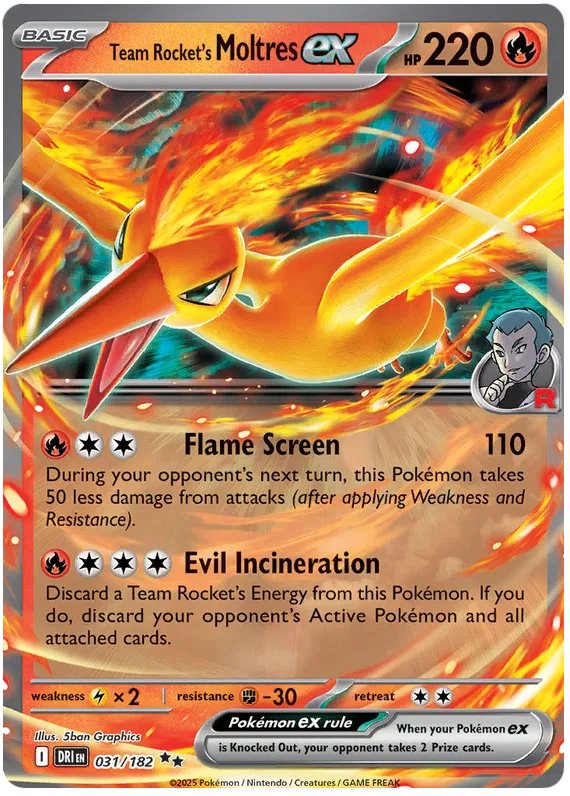 Team Rocket's Moltres ex 31/182