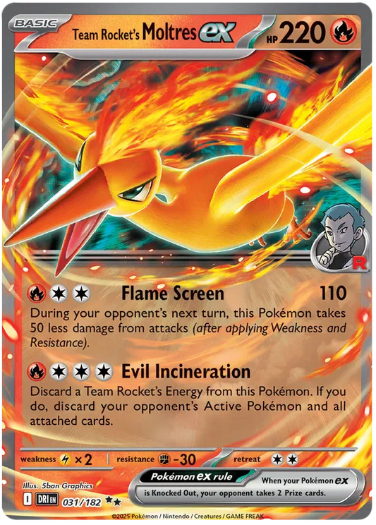 Team Rocket's Moltres ex 31/182
