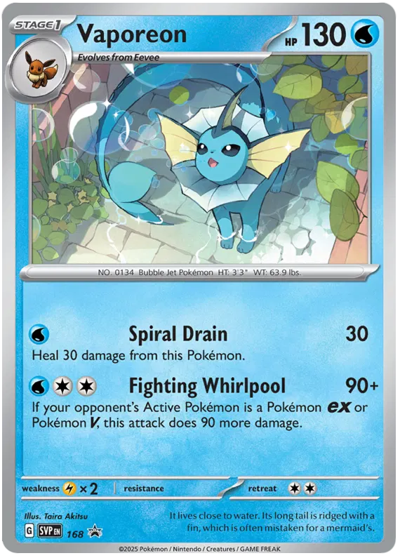 Vaporeon (Promo 168)