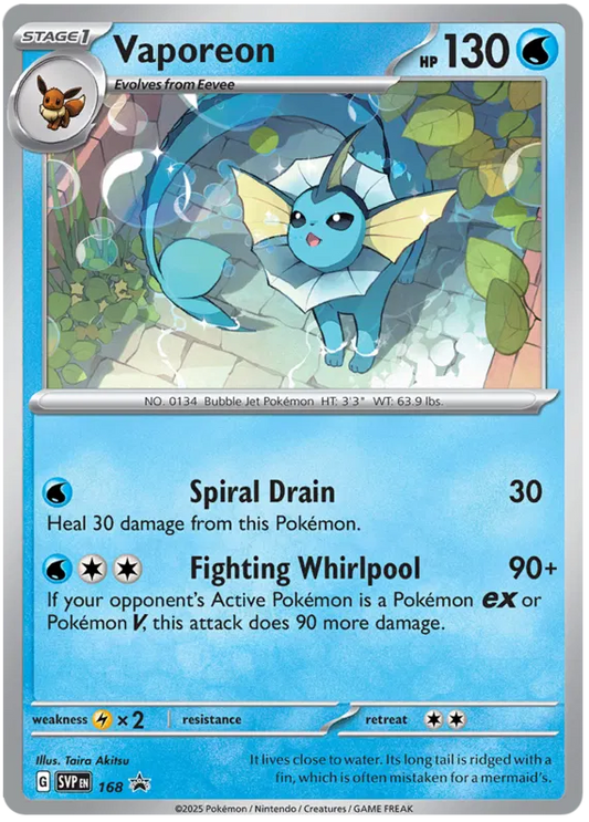 Vaporeon (Promo 168)