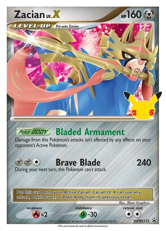 Zacian Lv X (Promo SWSH135)